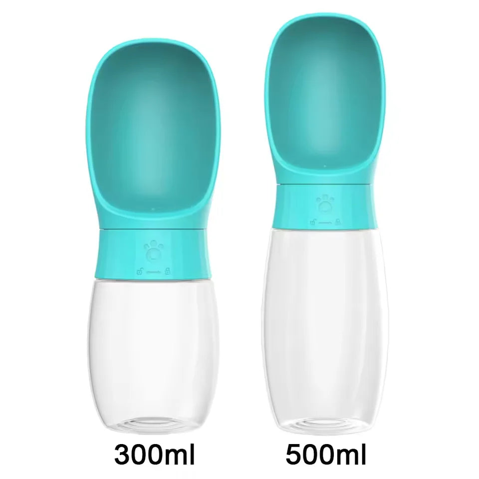 300ml/500ml portable pet water bottle suitable for small and medium-sized dogs and cats outdoor travel dog portable drinking cup