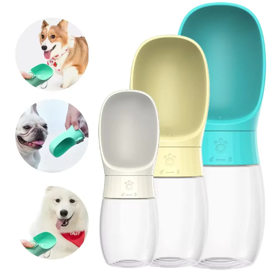 300ml/500ml portable pet water bottle suitable for small and medium-sized dogs and cats outdoor travel dog portable drinking cup