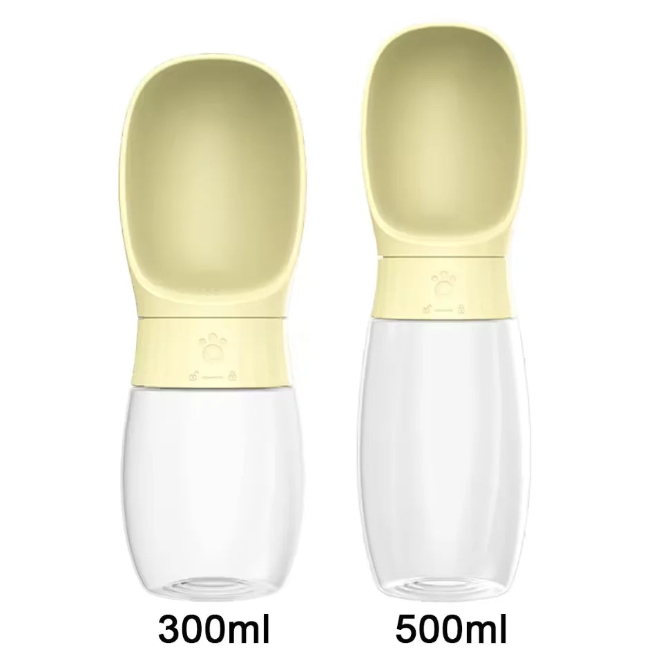 300ml/500ml portable pet water bottle suitable for small and medium-sized dogs and cats outdoor travel dog portable drinking cup