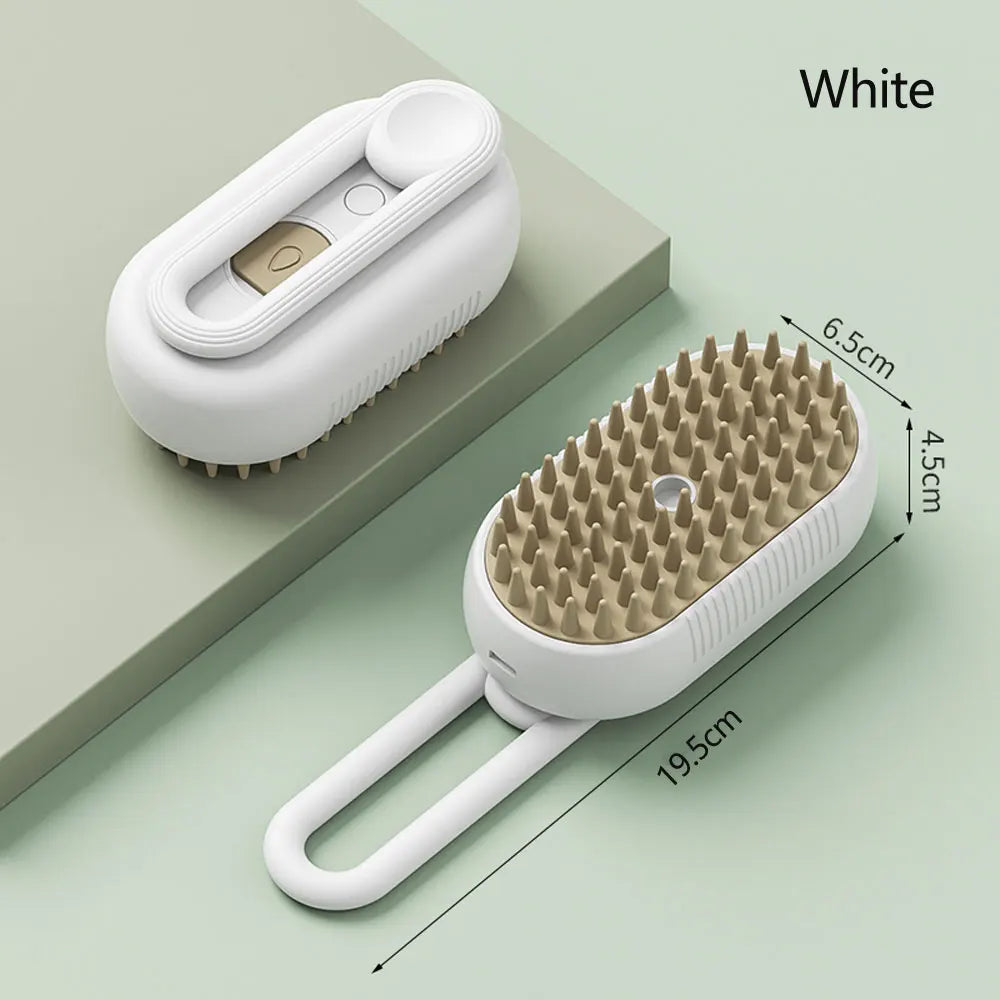 Rechargeable Steam Cat Grooming Brush Steamy To Remove Loose Hair 3 In1 Electric Self Cleaning Spray Dog Brush Massage Pet Combs